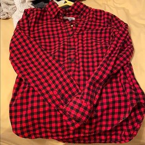 old navy checkered button up!